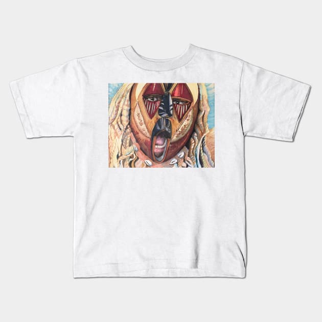 Mask Maketh Man Kids T-Shirt by Lliamese